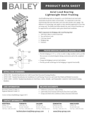 Axial &amp; Wind Load Bearing Data Sheet - thumb