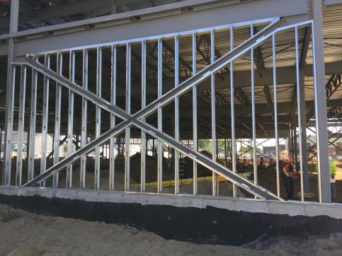 Exterior steel framing